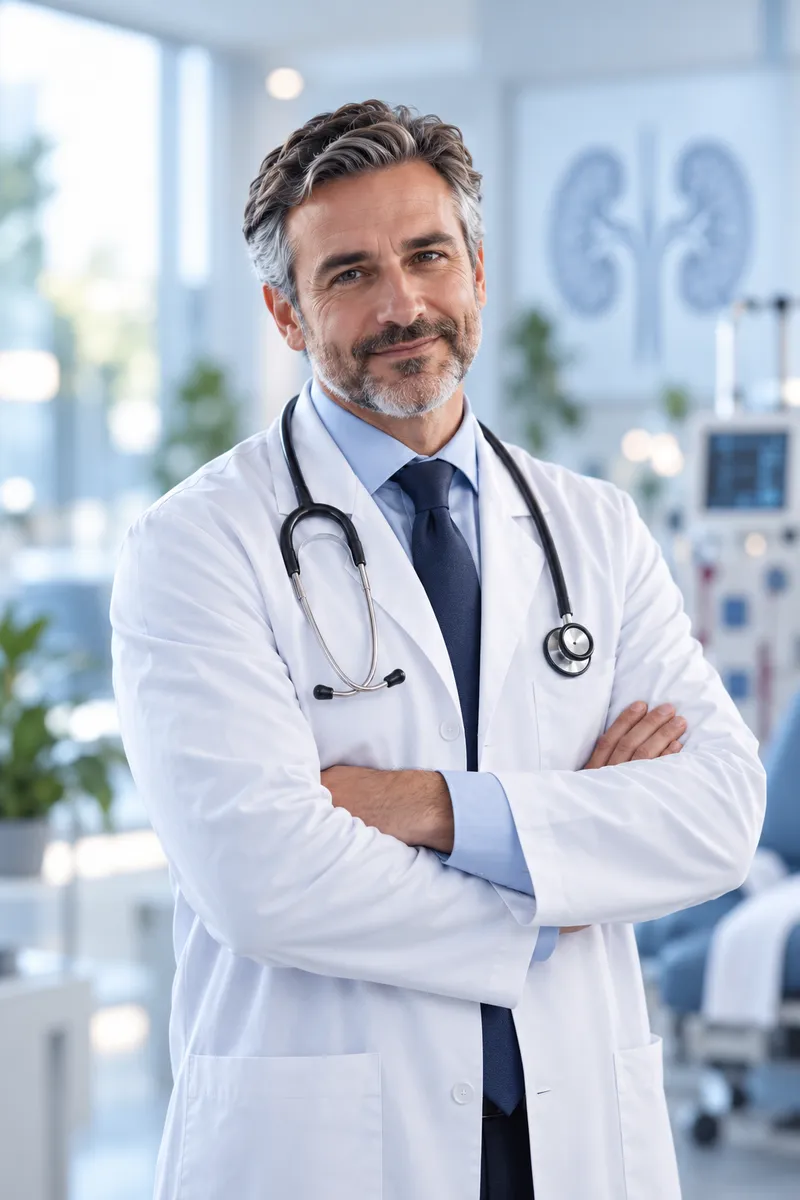 Portrait of Dr. Marcus Hale, Medical Director